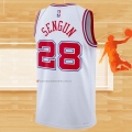 Camiseta Houston Rockets Alalperen Sengun NO 28 Ciudad 2023-24 Blanco