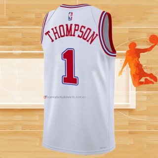 Camiseta Houston Rockets Amen Thompson NO 1 Ciudad 2023-24 Blanco