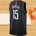 Camiseta Houston Rockets Clint Capela NO 15 Statement Negro