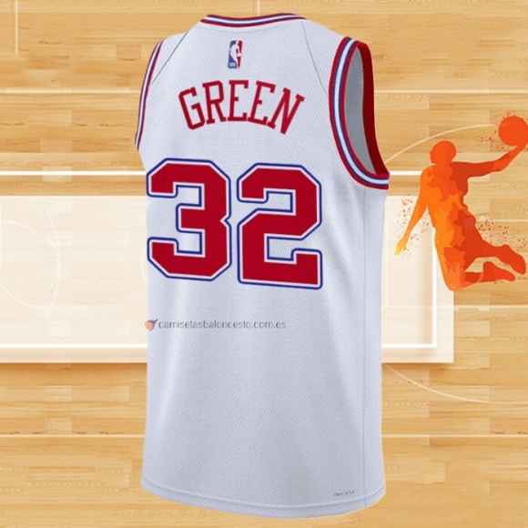 Camiseta Houston Rockets Jeff Green NO 32 Ciudad 2023-24 Blanco