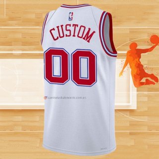 Camiseta Houston Rockets Personalizada Ciudad 2023-24 Blanco