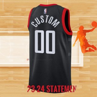 Camiseta Houston Rockets Personalizada Statement 2023-24 Negro