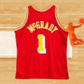 Camiseta Houston Rockets Tracy McGrady NO 1 Hardwood Classics Throwback Rojo