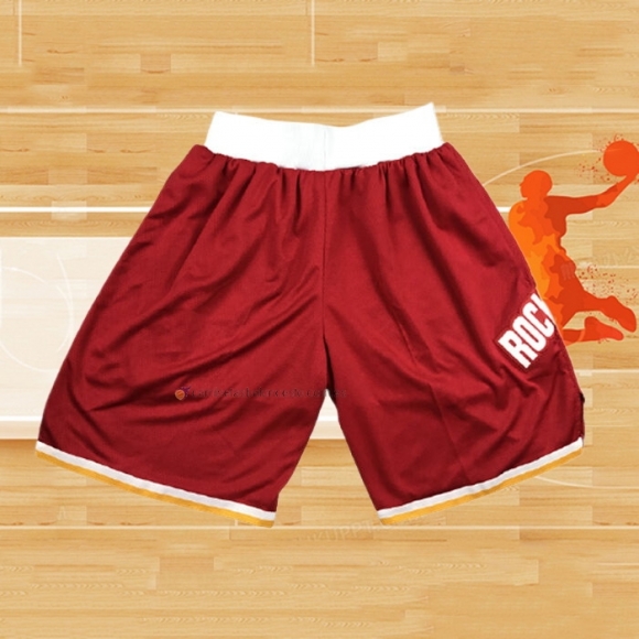 Pantalone Houston Rockets Hardwood Classics Rojo