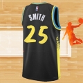 Camiseta Indiana Pacers Jalen Smith NO 25 Ciudad 2023-24 Negro