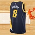 Camiseta Indiana Pacers Justin Holiday NO 8 Ciudad 2021-22 Azul