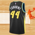 Camiseta Indiana Pacers Oscar Tshiebwe NO 44 Ciudad 2023-24 Negro