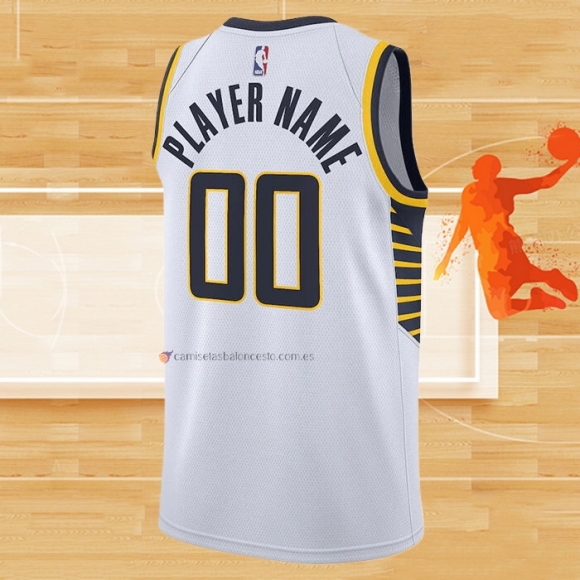 Camiseta Indiana Pacers Personalizada Association 2020-21 Blanco