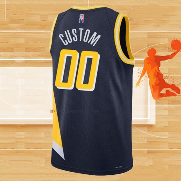 Camiseta Indiana Pacers Personalizada Ciudad 2021-22 Azul