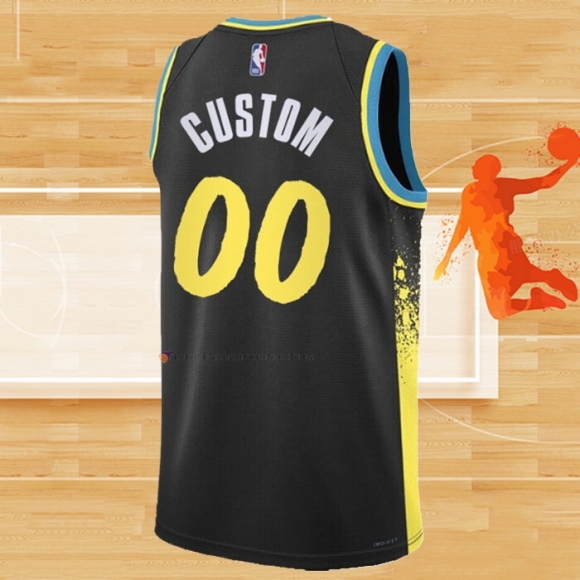 Camiseta Indiana Pacers Personalizada Ciudad 2023-24 Negro