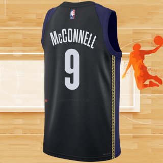 Camiseta Indiana Pacers T.J. McConnell NO 9 Ciudad 2022-23 Azul