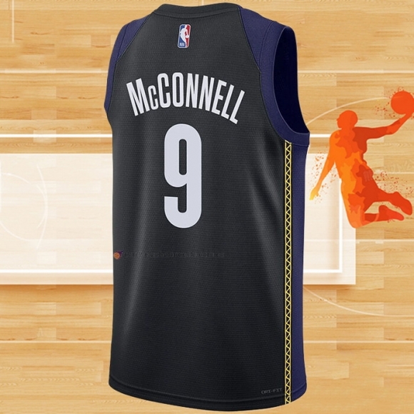 Camiseta Indiana Pacers T.J. McConnell NO 9 Ciudad 2022-23 Azul