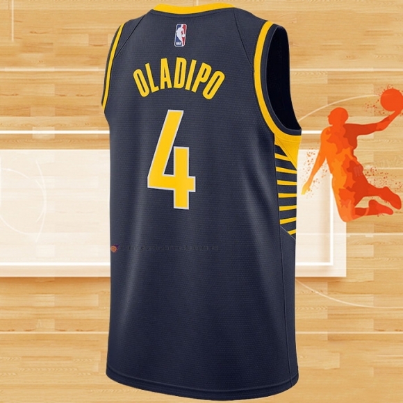 Camiseta Indiana Pacers Victor Oladipo NO 4 Icon Azul