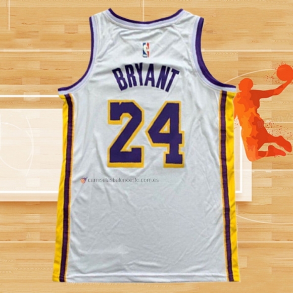 Camiseta Los Angeles Lakers Kobe Bryant NO 24 Association 2018 Blanco