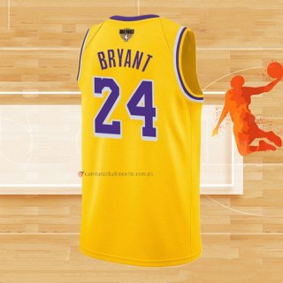 Camiseta Los Angeles Lakers Kobe Bryant NO 24 Icon 2018-19 Amarillo2