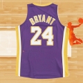 Camiseta Los Angeles Lakers Kobe Bryant NO 24 Mitchell & Ness Violeta