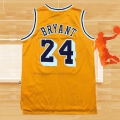 Camiseta Los Angeles Lakers Kobe Bryant NO 24 Retro Amarillo