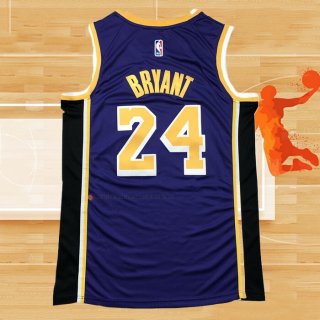 Camiseta Los Angeles Lakers Kobe Bryant NO 24 Statement 2018 Violeta