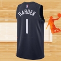 Camiseta Los Angeles Clippers James Harden NO 1 Ciudad 2023-24 Azul