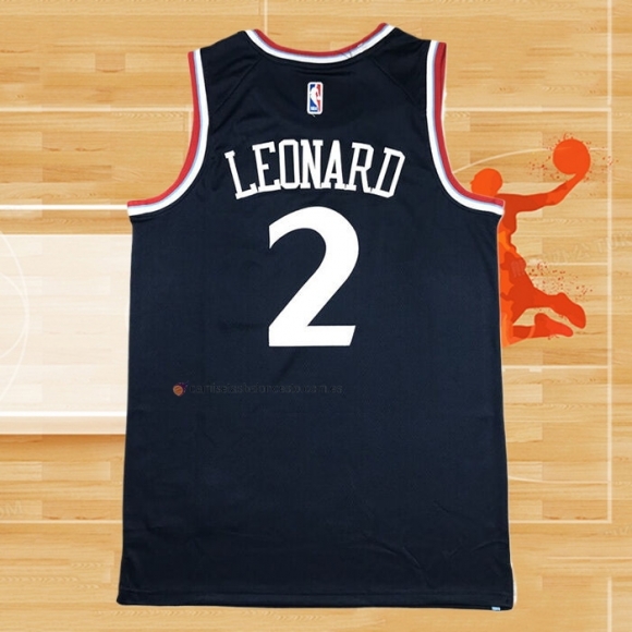 Camiseta Los Angeles Clippers Kawhi Leonard NO 2 Icon 2024-25 Azul