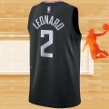 Camiseta Los Angeles Clippers Kawhi Leonard NO 2 Statement 2019-20 Negro