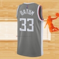 Camiseta Los Angeles Clippers Nicolas Batum NO 33 Earned 2020-21 Gris