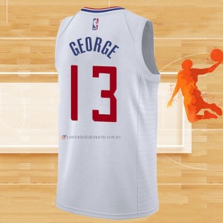 Camiseta Los Angeles Clippers Paul George NO 13 Association 2017-18 Blanco