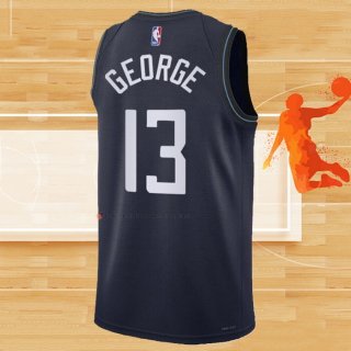 Camiseta Los Angeles Clippers Paul George NO 13 Ciudad 2023-24 Azul