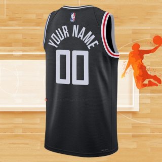 Camiseta Los Angeles Clippers Personalizada Ciudad 2022-23 Negro