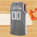 Camiseta Los Angeles Clippers Personalizada Earned 2020-21 Gris