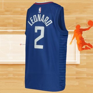 Camiseta Nino Los Angeles Clippers Kawhi Leonard NO 2 Icon Azul