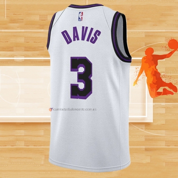 Camiseta Los Angeles Lakers Anthony Davis NO 3 Ciudad 2022-23 Blanco