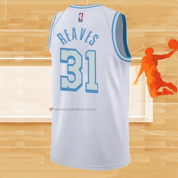 Camiseta Los Angeles Lakers Austin Reaves NO 31 Ciudad 2021-22 Blanco