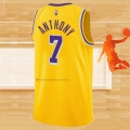 Camiseta Los Angeles Lakers Carmelo Anthony NO 7 75th Anniversary 2021-22 Amarillo