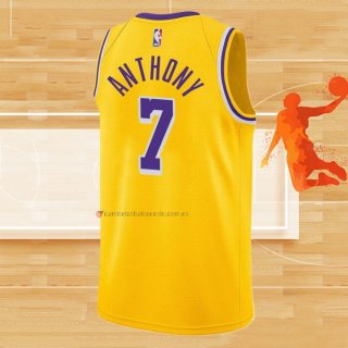 Camiseta Los Angeles Lakers Carmelo Anthony NO 7 Icon 2020 Amarillo