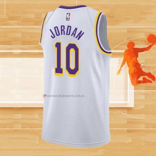 Camiseta Los Angeles Lakers DeAndre Jordan NO 10 Association 2021-22 Blanco