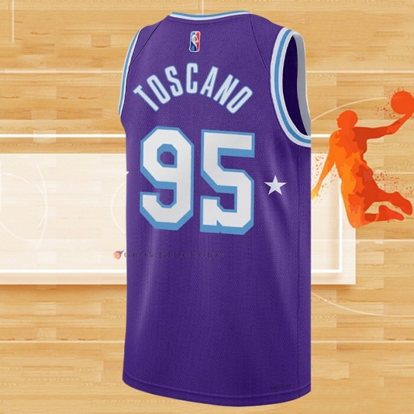 Camiseta Los Angeles Lakers Juan Toscano-Anderson NO 95 Ciudad 2021-22 Violeta