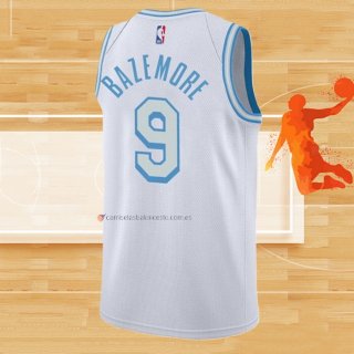 Camiseta Los Angeles Lakers Kent Bazemore NO 9 Ciudad 2021-22 Blanco