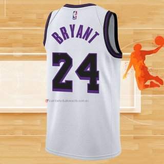 Camiseta Los Angeles Lakers Kobe Bryant NO 24 Ciudad 2022-23 Blanco