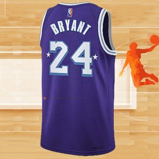 Camiseta Los Angeles Lakers Kobe Bryant NO 24 Ciudad Edition 2021-22 Violeta