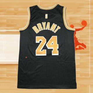 Camiseta Los Angeles Lakers Kobe Bryant NO 24 Select Series Oro Negro