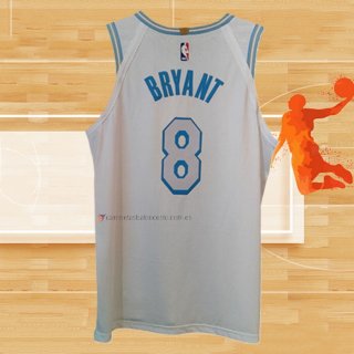 Camiseta Los Angeles Lakers Kobe Bryant NO 8 Ciudad Autentico 2020-21 Blanco