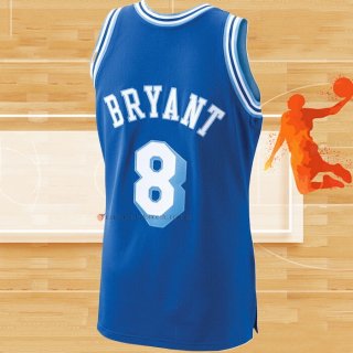 Camiseta Los Angeles Lakers Kobe Bryant NO 8 Mitchell & Ness 1996-97 Azul