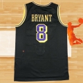 Camiseta Los Angeles Lakers Kobe Bryant NO 8 Retro Negro