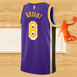 Camiseta Los Angeles Lakers Kobe Bryant NO 8 Statement 2021-22 Violeta