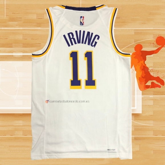 Camiseta Los Angeles Lakers Kyrie Irving NO 11 Association Blanco