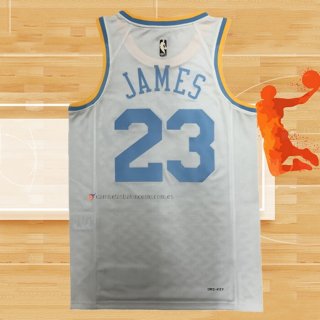 Camiseta Los Angeles Lakers LeBron James NO 23 Classic 2022-23 Blanco