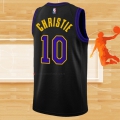 Camiseta Los Angeles Lakers Max Christie NO 10 Ciudad 2023-24 Negro