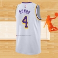 Camiseta Los Angeles Lakers Rajon Rondo NO 4 Association 2021-22 Blanco