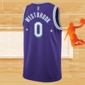 Camiseta Los Angeles Lakers Russell Westbrook NO 0 Ciudad 2021-22 Violeta